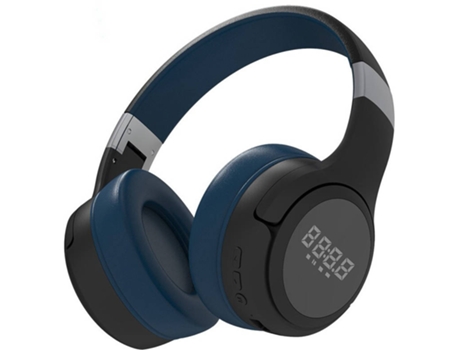 Auriculares Bluetooth WELUOT B28 (Over Ear - Micrófono - Azul)