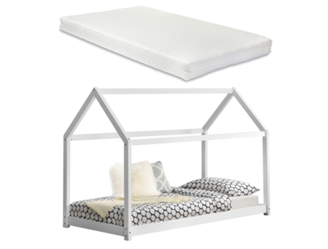 Estructura de Cama Infantil [EN.CASA] (Blanco - Madera - 90 x 200 cm)