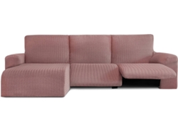 Funda de Chaise Longue Relax Izquierda EYSA Premium Jaz Tejido Multielástico (360 x 120 x 120 cm - Poliéster y Algodón - Rosa)