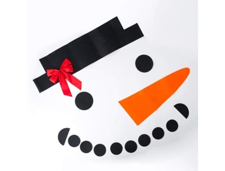 Navidad muñeco de nieve puerta de garaje decoración lindo muñeco de nieve cara calcomanía Navidad muñeco de nieve pegatina decorativa