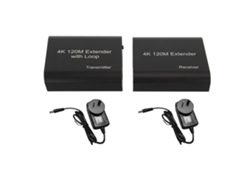 Extensor Kvm Hdmi 4k A 30 Hz Con Transmisión De 120 M Mediante Cable Cat6/cat7 Y Enchufe Australiano De 100-240 V.