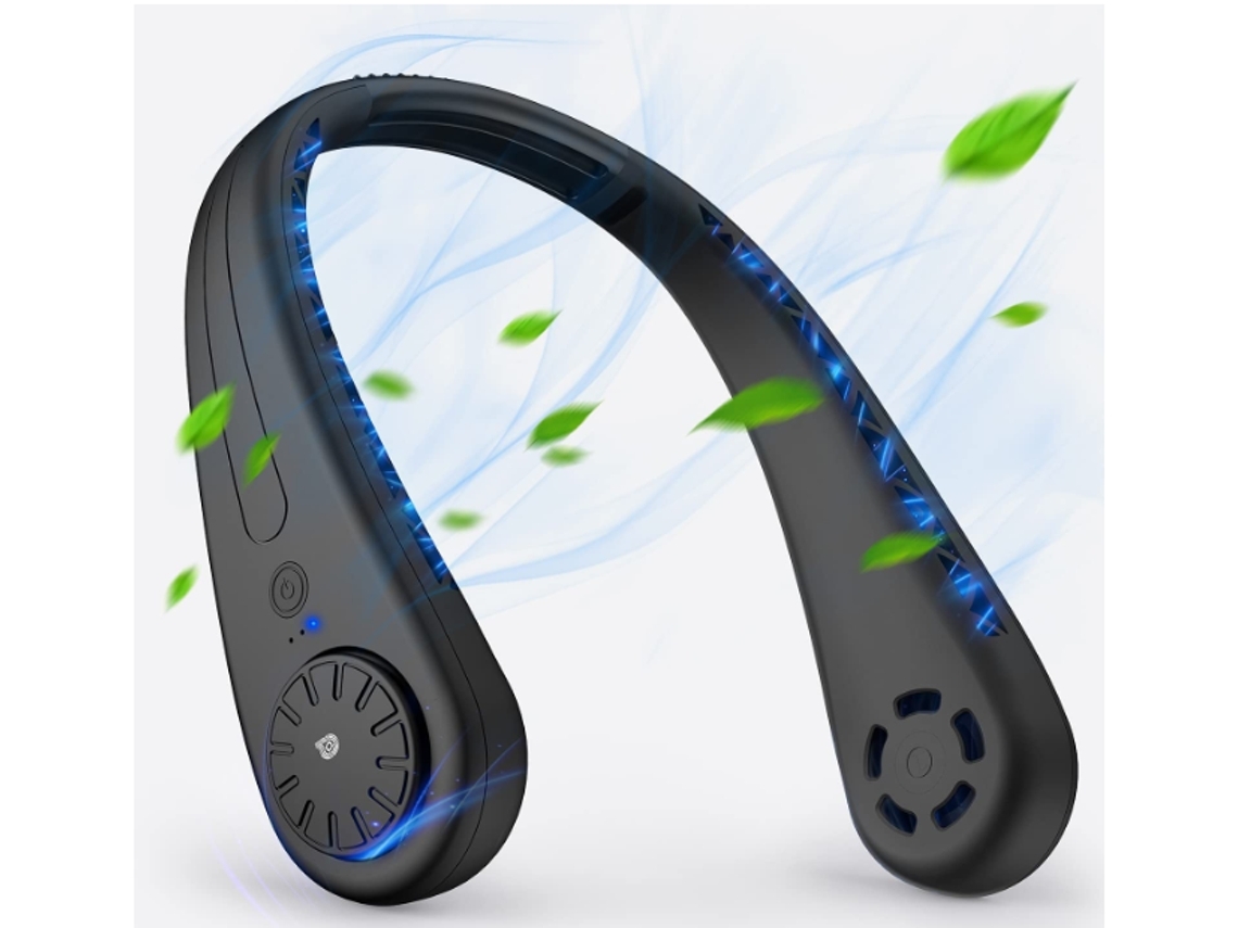 Ventilador de Cuello Portátil ENZON 3600Mah Negro