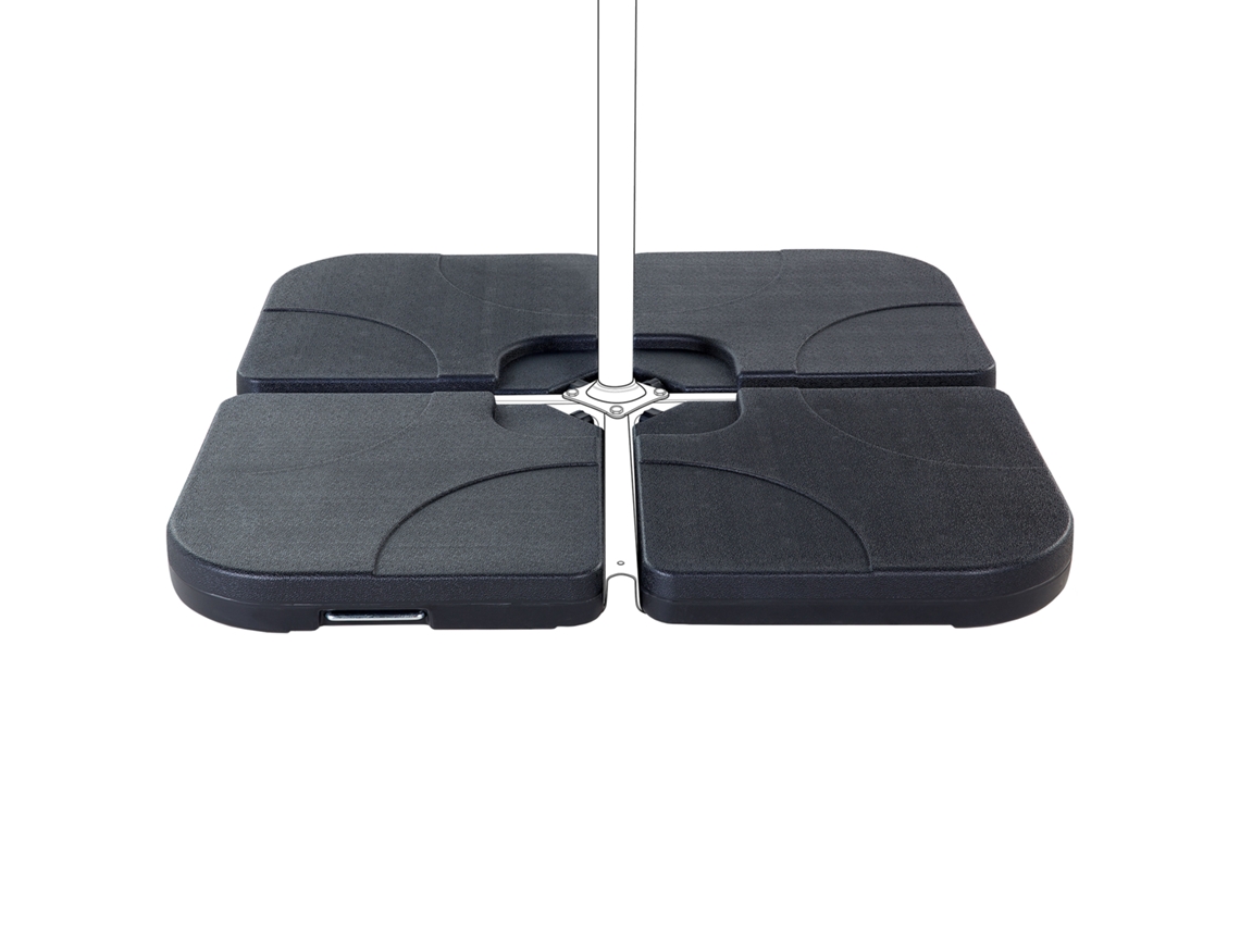 Base para sombrilla BELIANI Caria de Material sintético Negro 52x52x8