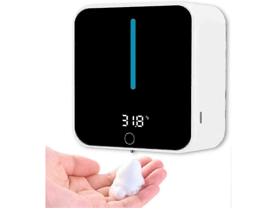Dispensador automático de jabón de pared, dispensador de jabón en espuma para baño y cocina H Rosewell