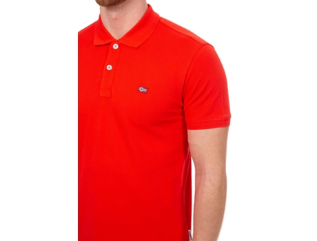 Polo de Hombre NAPAPIJRI Algodón Rojo (2XL)