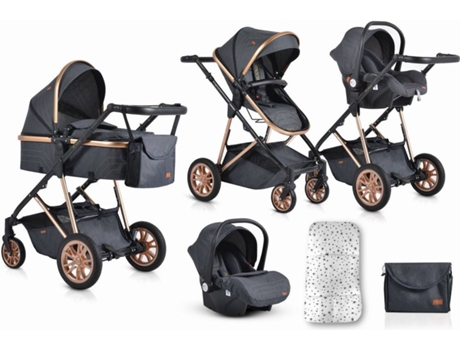 Carrito de Bebé CANGAROO Trio 3 in 1 Midas (61x77x29 cm)