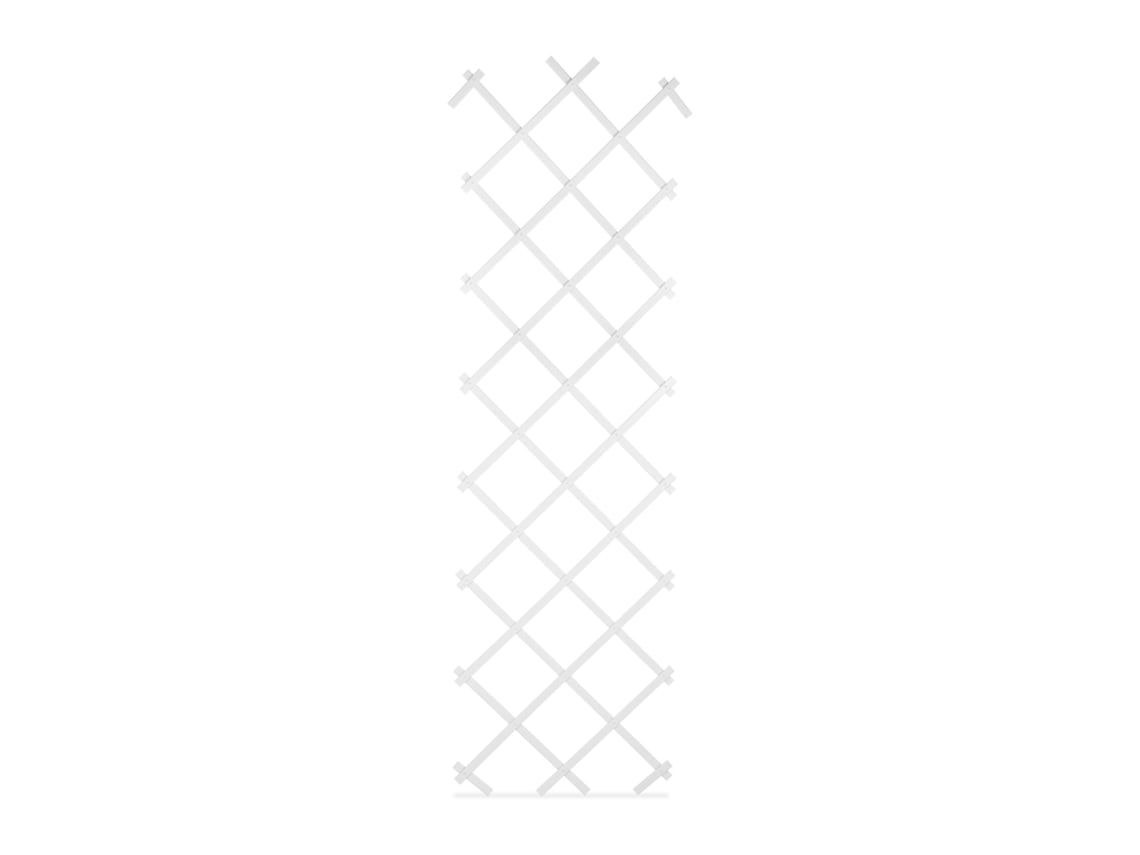 Treliça Relaxdays, 3 Unidades, Extensível, Suporte Para Plantas Trepadeiras, Jardim, Varanda, Terraço, 180 Cm, Branco