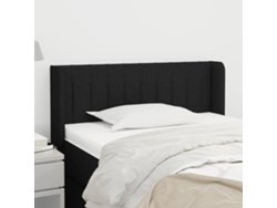 Cabecero De Tela Negro 103x16x78/88 Cm