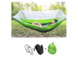 Hamaca de exterior con mosquitera (260 x 140 cm) Verde claro