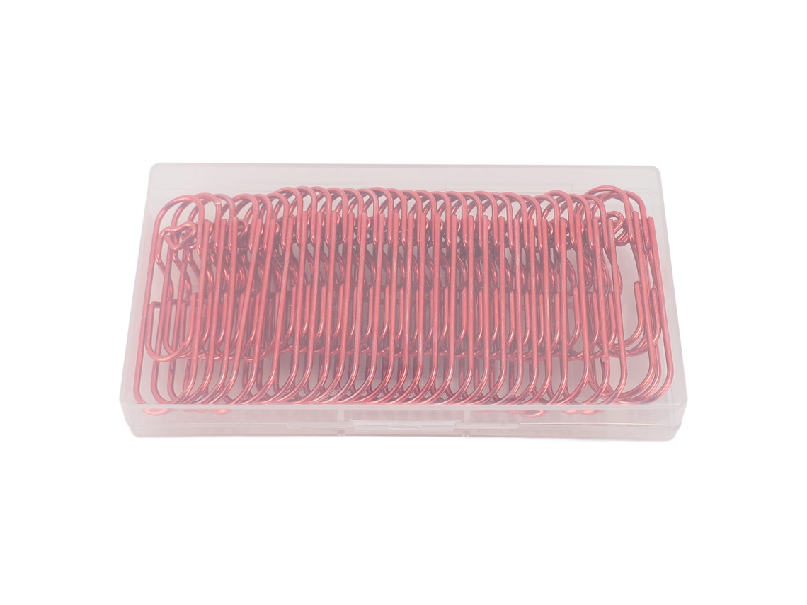 30 Piezas Clip De Pluma Metálica Acero Inoxidable Multifunción Portátil Para Libretas Marcapáginas Recibos Rojo