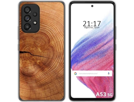 Carcasa para Samsung Galaxy A53 5G TUMUNDOSMARTPHONE Dibujos Madera 04 Multicolor
