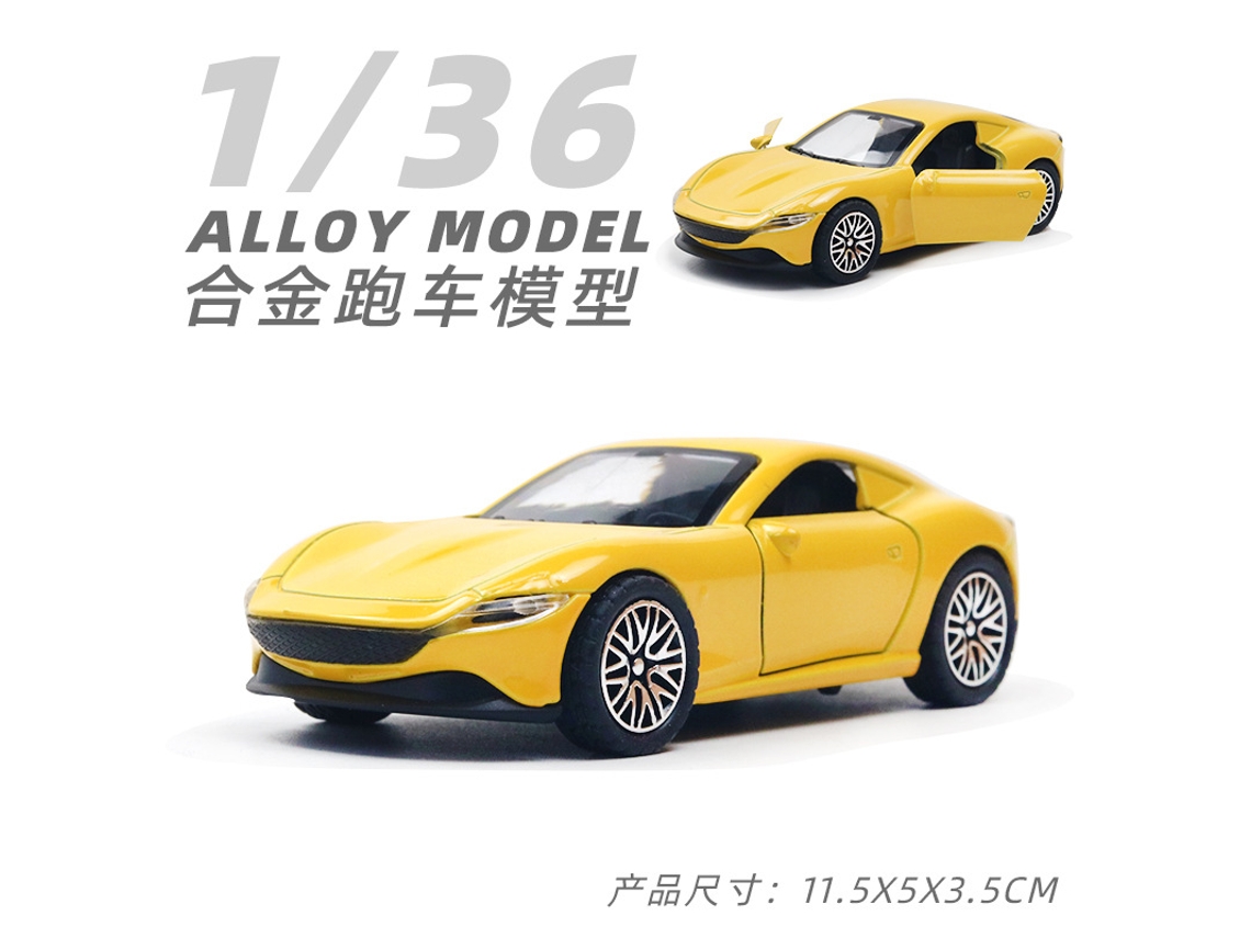 Modelo De Coche De Metal Fundido A Escala 1/36, Figura De Coche De Juguete, Regalo Para Niños
