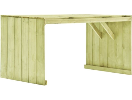 Mesa de jardín VIDAXL Marrón Madera (150x87x80 cm)