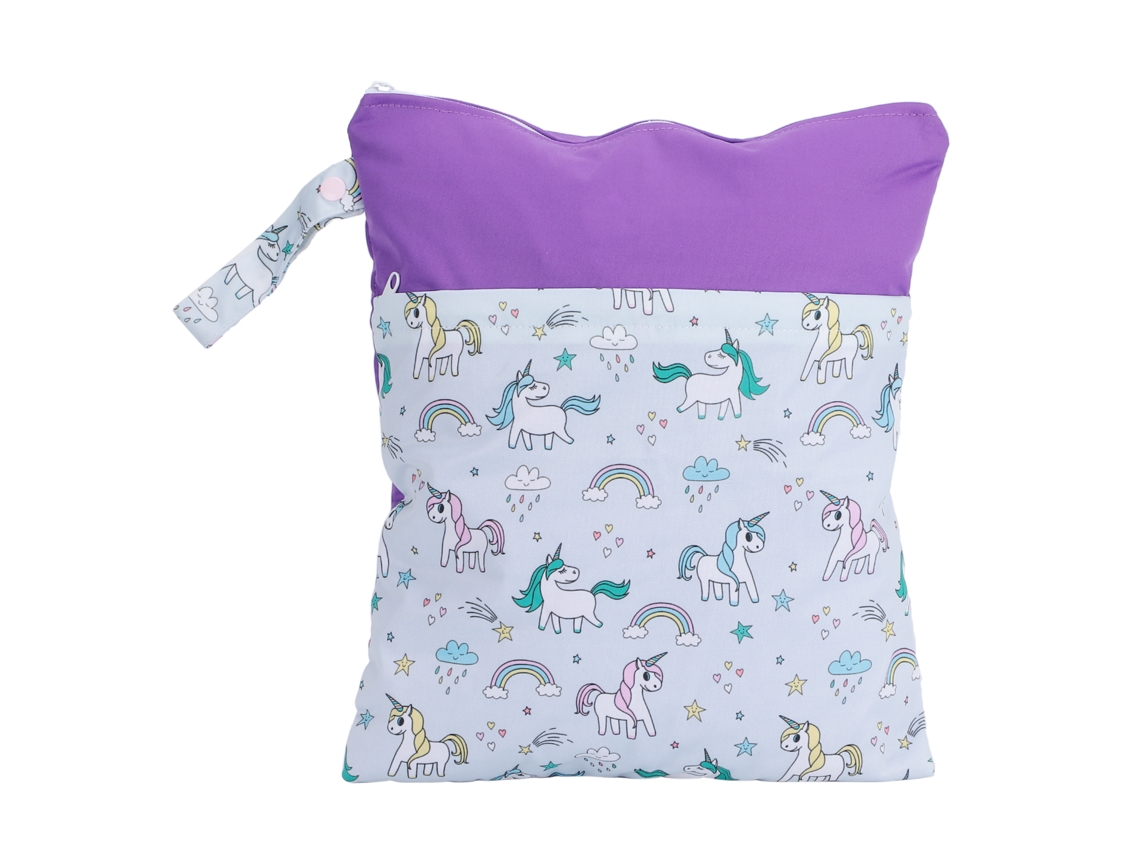 Bolso Cambiador Con Dos Cierres De Cremallera Para Bebé, Diseño Seal Dry, 35x30cm