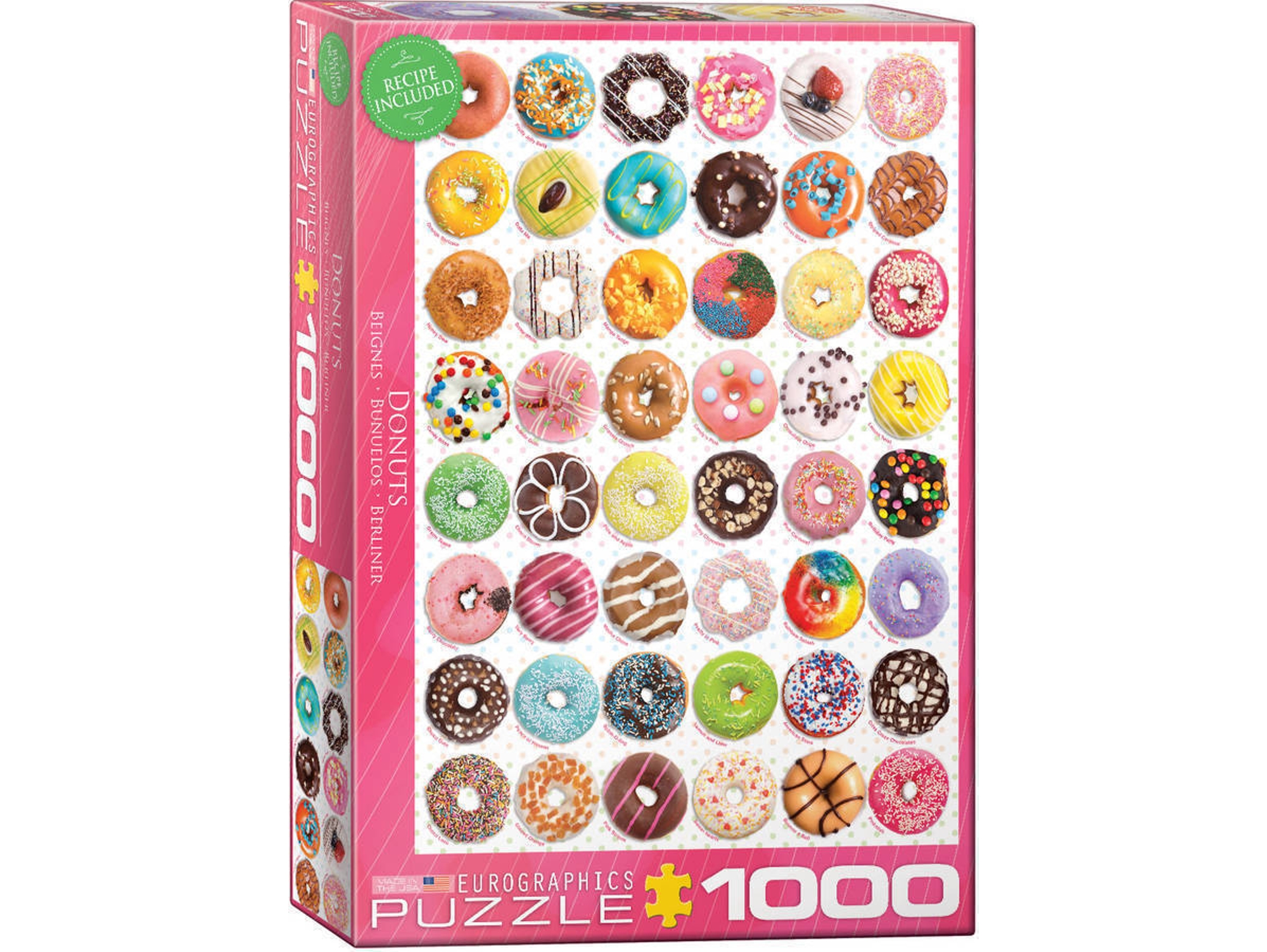 Puzzles EUROGRAPHICS Donuts Tops 1000 pcs (1000 piezas)