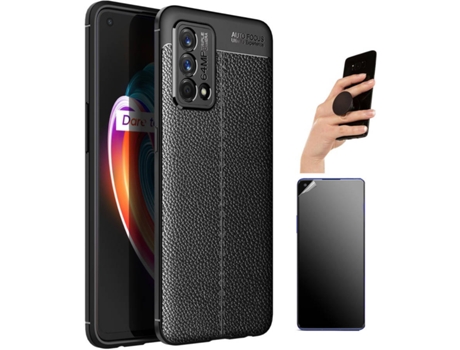 Kit Funda, Protector de Pantalla y Popsocket Realme GT Master Rugged Leather 5270 5270 Negro
