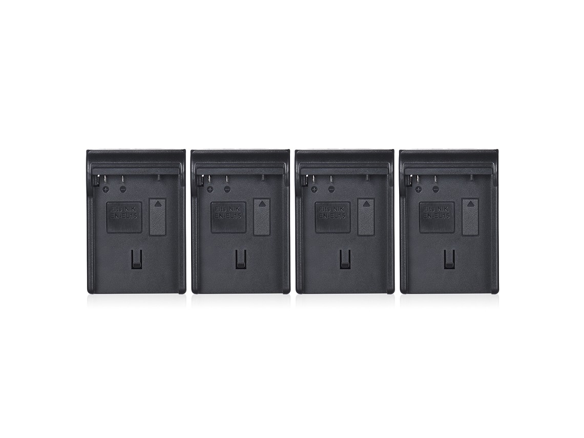 2026-cargador De Baterías Recargables Con Cargador Para Cámara Digital De 4 Canales