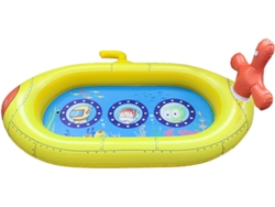 Piscina Inflable Niños, Plataforma Agua, Verano, Exteriores, Submarino Pulgadas