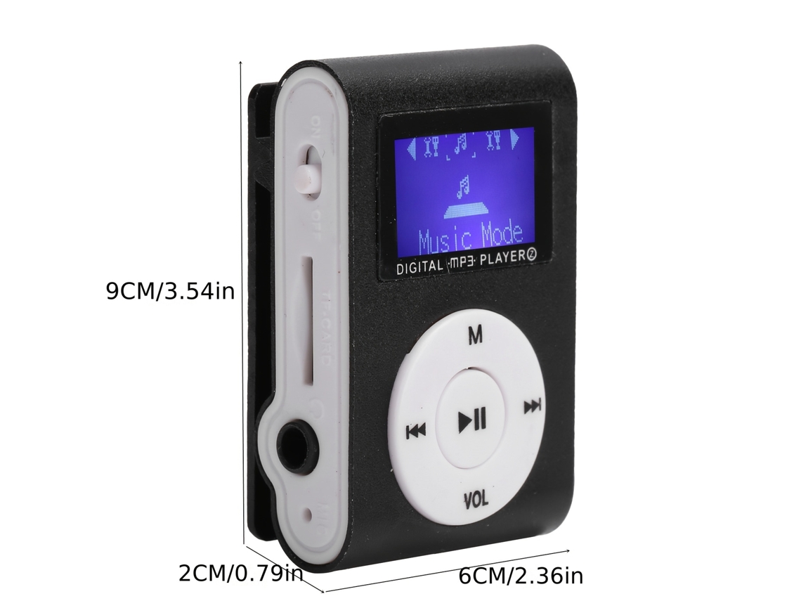 Reproductor MP3 Cuich Reproductor MP3 portátil con pantalla LCD para deportes y actividades al aire libre
