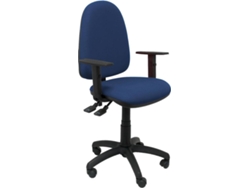 Silla de Escritorio Operativa PIQUERAS Y CRESPO Tribaldos Azul Marino (brazos regulables - Tejido)