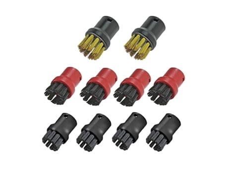Boquillas de herramientas de cepillo de alambre de latón para limpiadores de vapor Karcher con 8 paquetes de cepillos de cerdas de boquilla de herr...