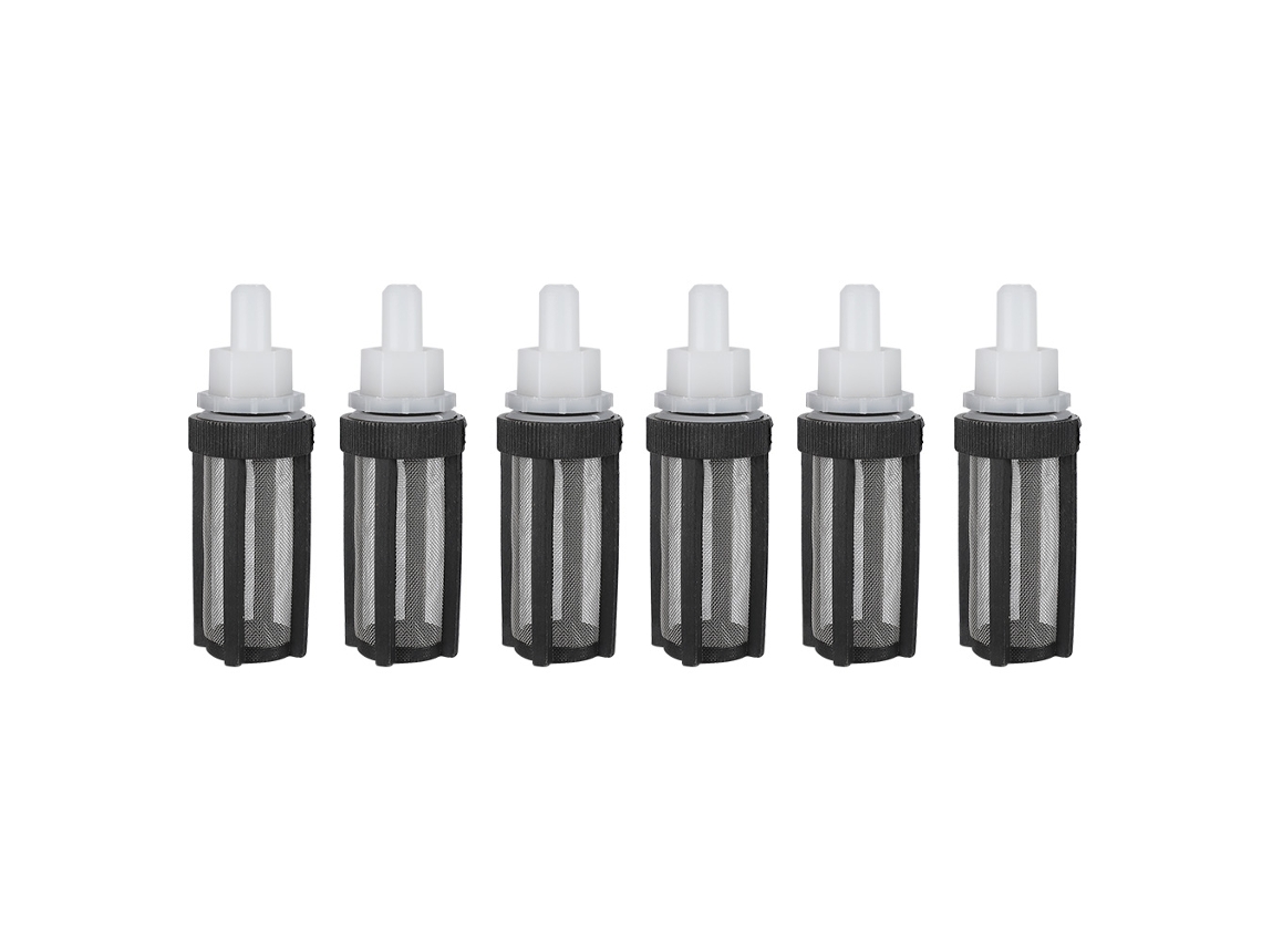 Conector de filtro de bomba de agua de 8 mm con malla de acero inoxidable, 6 piezas