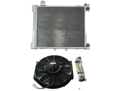 Radiador de aleación de aluminio, compatible con DS650, montaje frontal, rendimiento de refrigeración mejorado, construcción OEM duradera