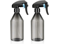 Botellas pulverizadoras de plástico de 300 ml para plantas, cabello, jardinería y limpieza, niebla fina, sin BPA, 2 unidades | Sin marca
