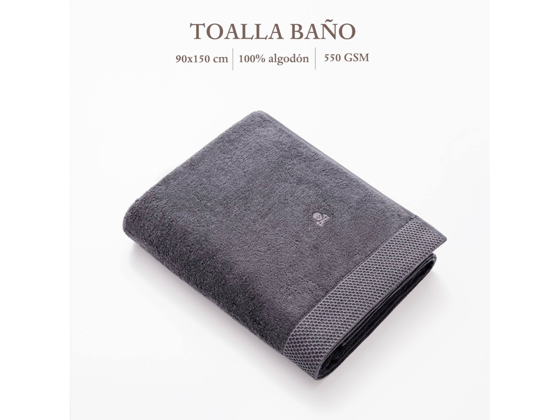 Toalla de Baño SCALPERS Home NIDUS 100% Algodón (90x150cm - Gris)