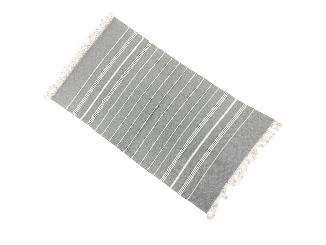 Toalla De Playa Turca Extragrande (gris), 100 % Algodón, Secado Rápido, Muy Absorbente.