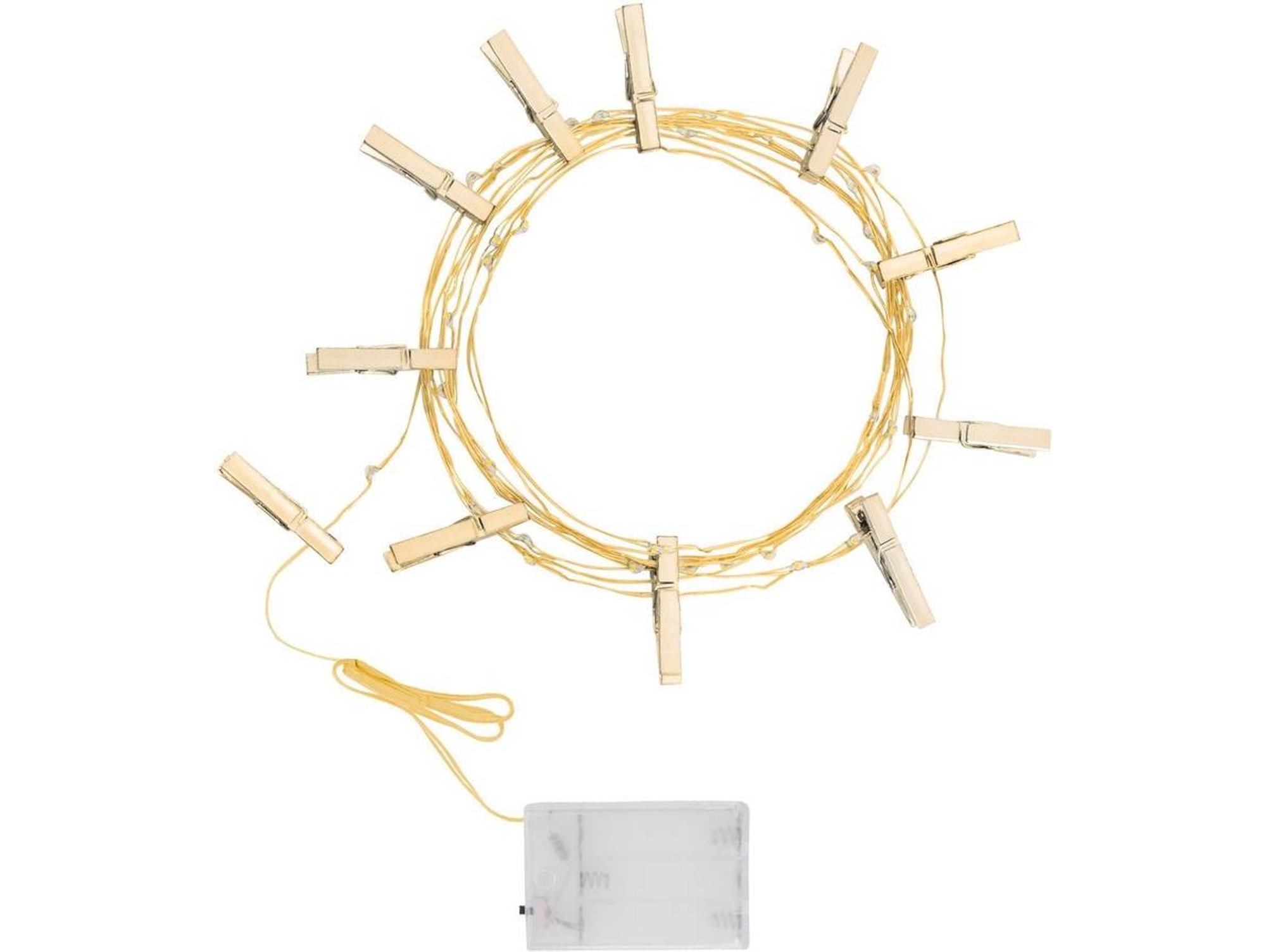 Luces de Navidad LEDKIA Molas (Dorado - PVC)
