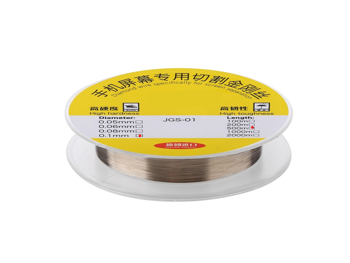 Línea De Corte Con Alambre De Diamante Para Separación De Pantallas Lcd Herramientas De Reparación De Teléfonos Móviles 0.1mm 500m