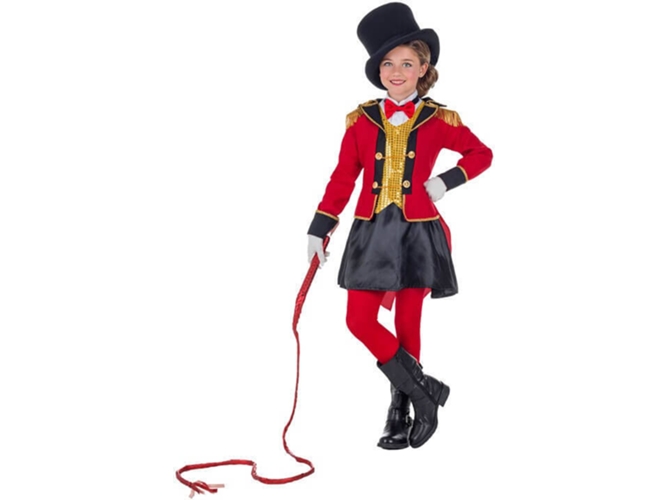 Disfraz de Niña DISFRAZZES Domadora Roja (Talla: 10 a 12 años)