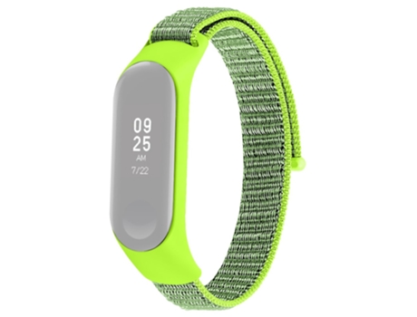 Correa de nailon cierre de bucle para Xiaomi Mi Band 4/Band 3 - verde amarillento