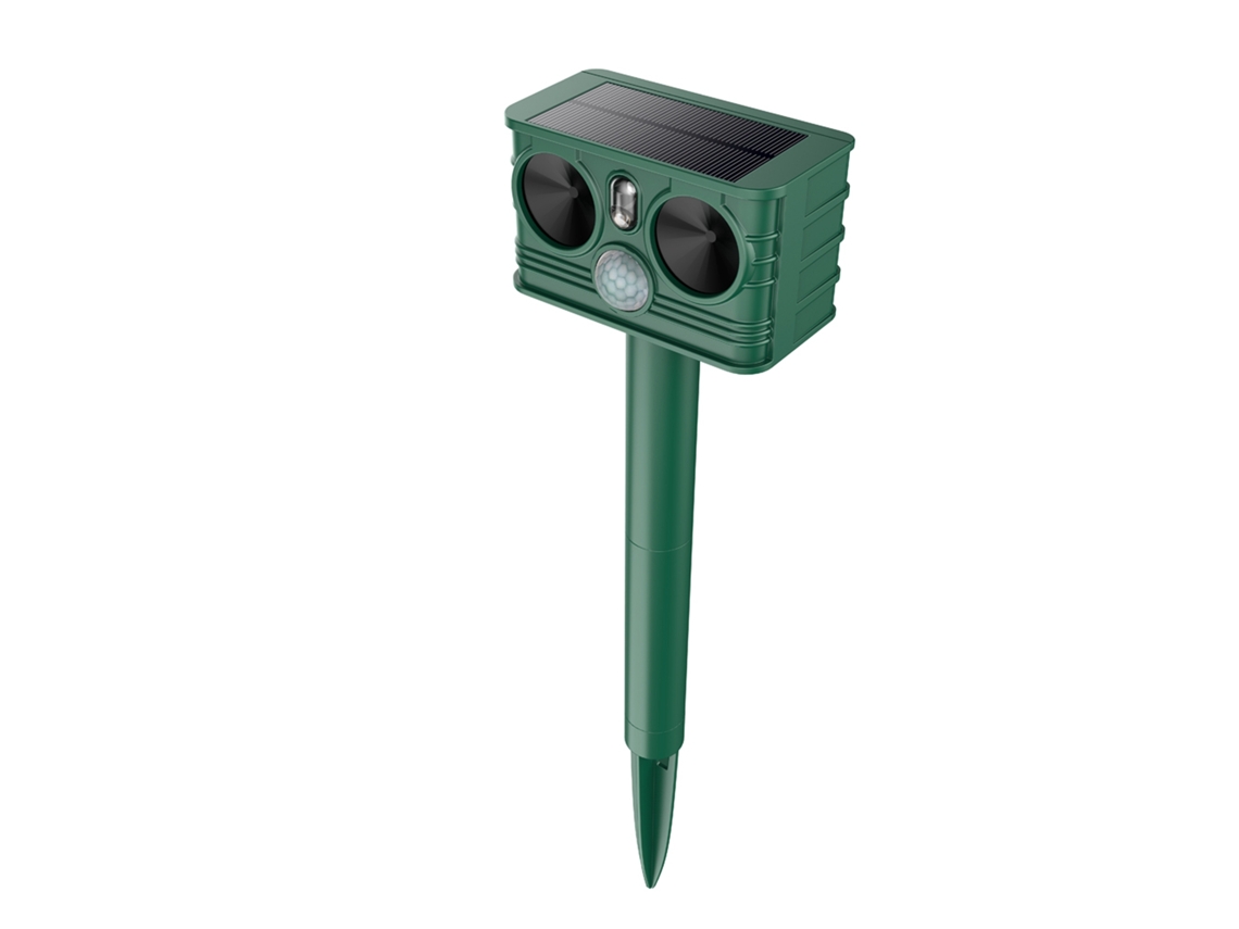 Vlrla-repelente De Animales Solar 3 En 1 De Doble Energía Exterior Para Ratones Ardillas Con Ultrasonidos Y Sensor De Movimiento