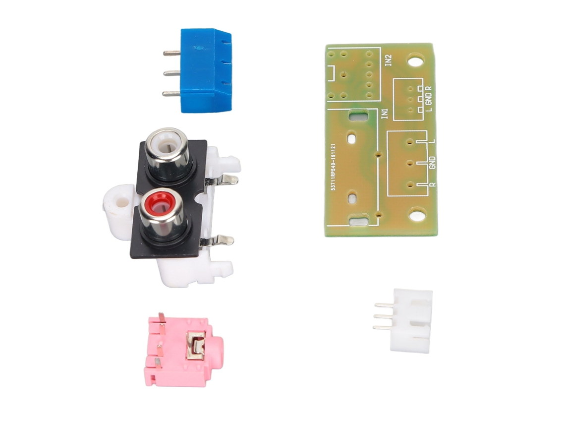 Placa Adaptadora De Entrada/salida De Audio Con Conector De 3,5 Mm Y Bloque De Terminales Pcb.