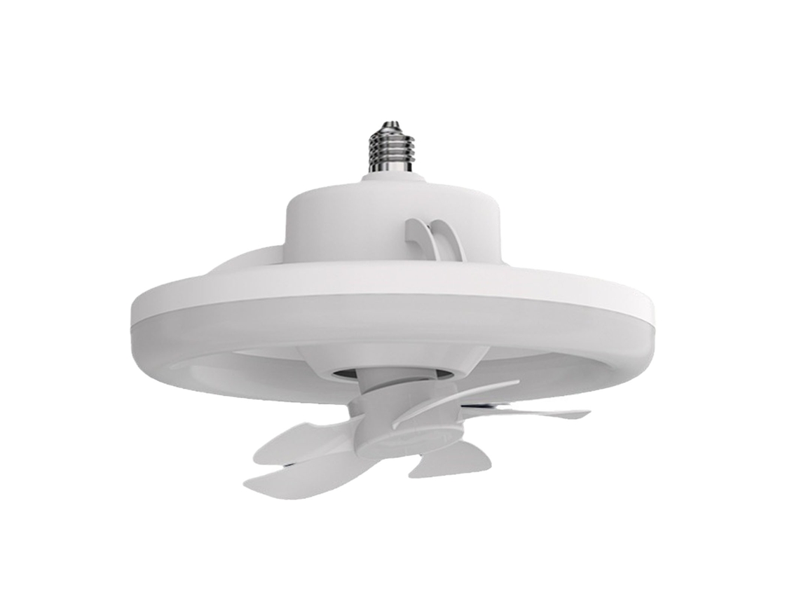 Ventilador de techo con luz, casquillo E27, control remoto y ajuste de color, 86 265 V.