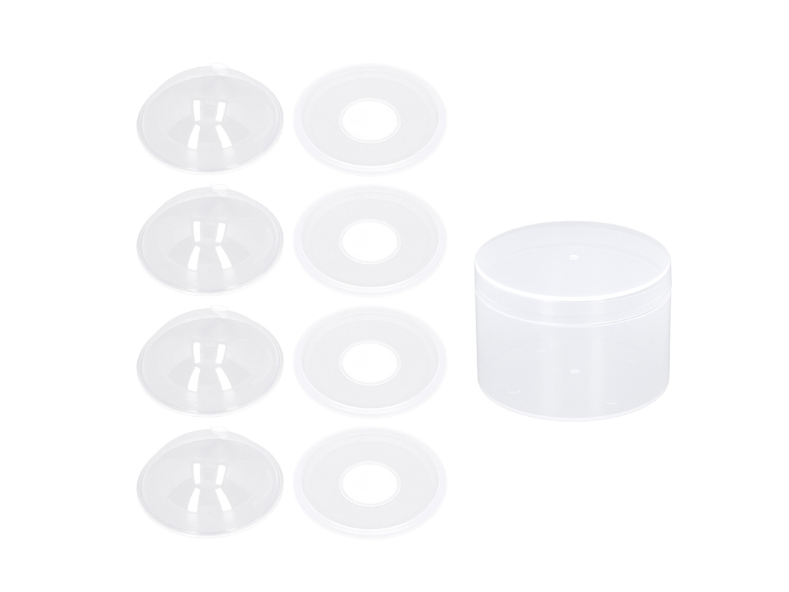 Juego De 4 Copas Recolectoras De Leche Materna De Silicona, Portátiles Y Antiderrame, Con Tapa.