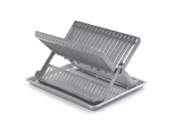 Escurreplatos plegable plata