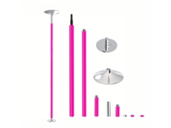 Leogreen Barra Pole Dance De Silicona, Altura Ajustable De 223,5-274,5cm, Estática Y Giratoria, 200 Kg De Capacidad, Para Hogar Club