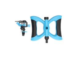 Aspersor Automático Giratorio De 360° Para Jardín Y Césped Con Base De Goma Azul.