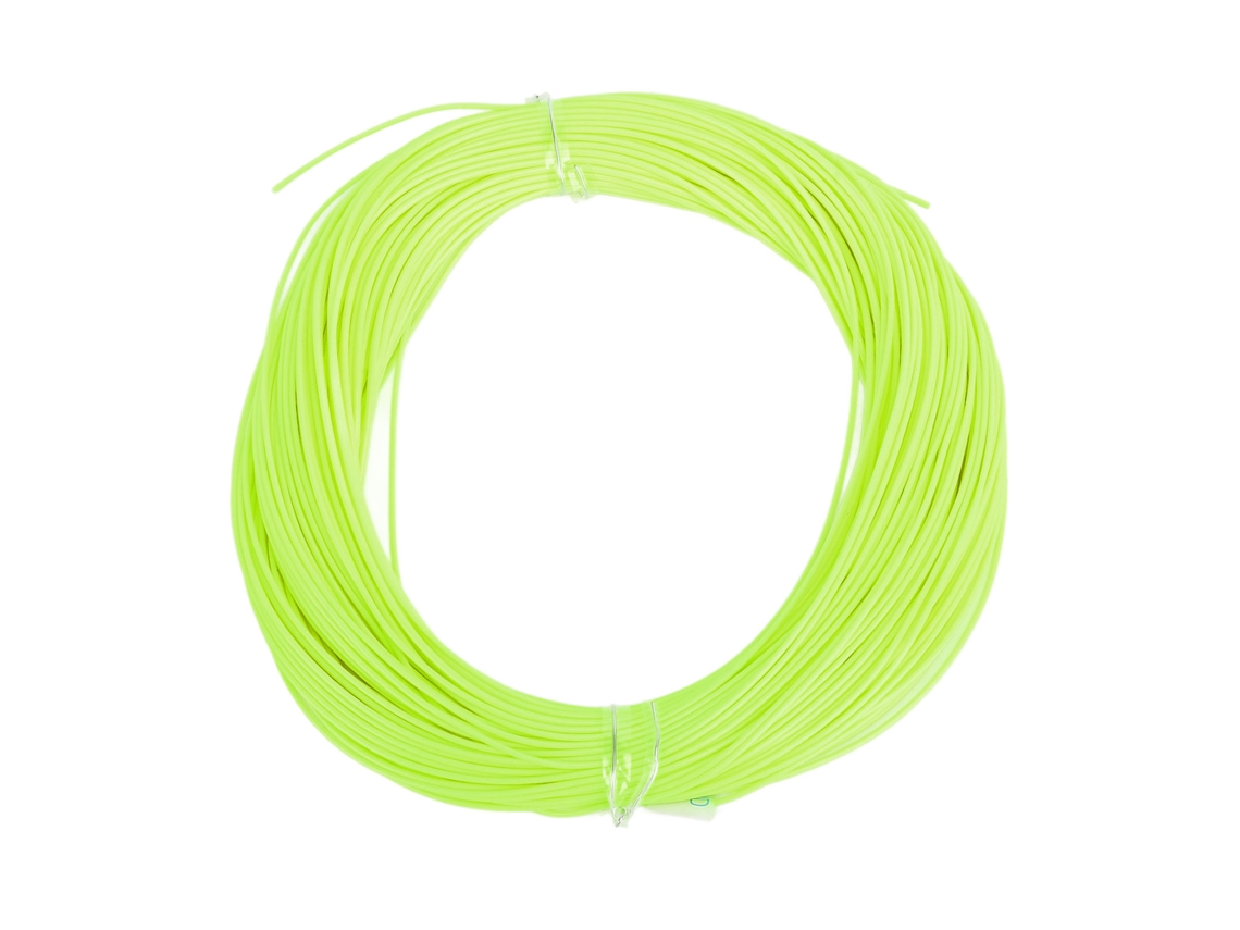Mali linha de Pesca com Mosca Wf Flutuante Portátil de Pvc para Água Doce e Salgada Amarelo Fluorescente