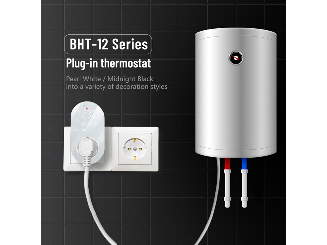 Termostato Inteligente Wifi 16a Control Por Voz Mediante Aplicación Modo Calefacción/refrigeración 6 Periodos