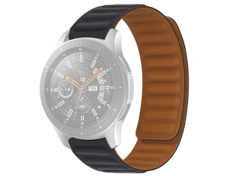 Correa de Silicona 20mm magnético para Samsung Galaxy Watch4 40mm/44mm/Garmin Venu 2 Plus - negro