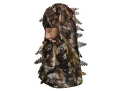 Gorro De Caza Ghillie Con Mosquitera Y Estampado De Hojas De Camuflaje Para Hombre, Talla Única, Verde Y Amarillo.