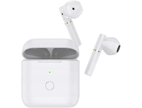 Auriculares Verdadeiros Sem Horas Reprodução Estéreo Alta BISBISOUS Bluetooth Blanco