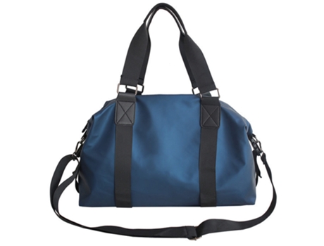 Bolsa De Lona De Viaje, Bolsa De Gimnasia Deportiva, Bolsa De Hombro Para Fin De Semana, Azul ZMDECQNA