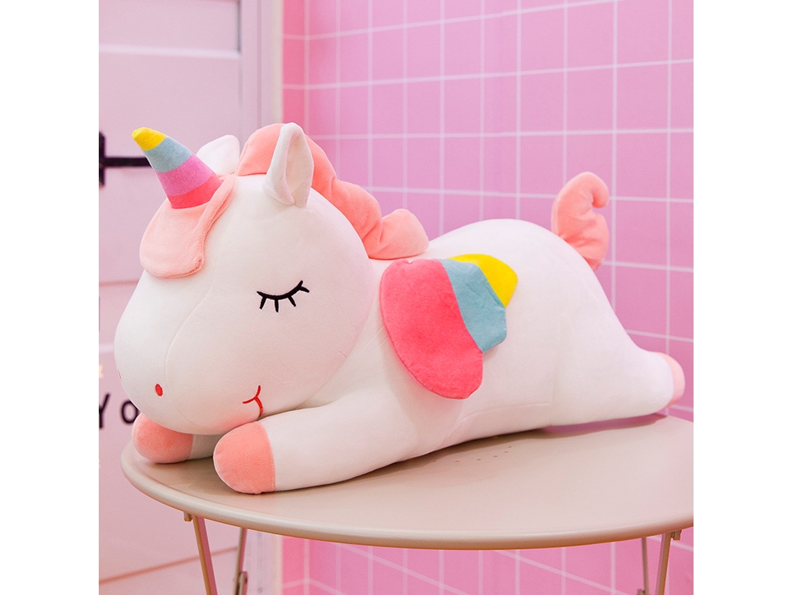 Muñeco De Unicornio, Almohada De Peluche Suave, Lindos Juguetes De Peluche, Regalos Para Niños (Blanco/40 Cm) GERTIZ