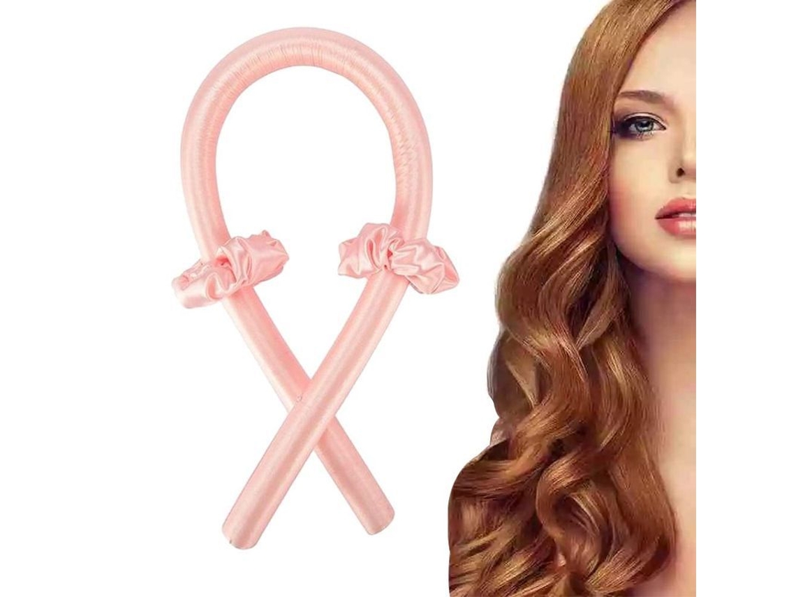 Rizos Sin Calor Para Cabello Largo Para Dormir Por La Noche, Diadema De Seda Para Rizos Sin Calor