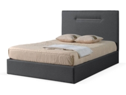 Cama de Matrimonio BAZAR MONDIALE Bordeaux (Madera - Compatible con Colchón: 190x140 cm)